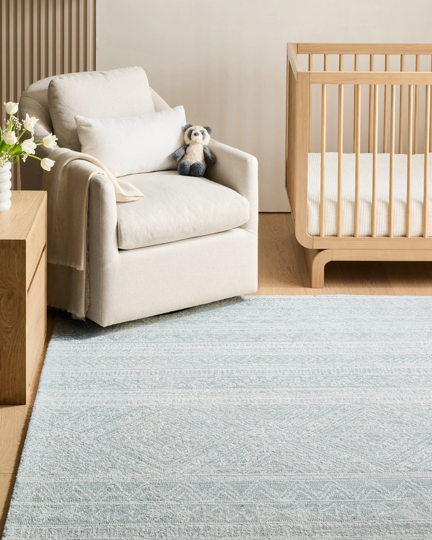 Teagan Hand-Hooked Wool Rug - 2' x 3' / Denim
