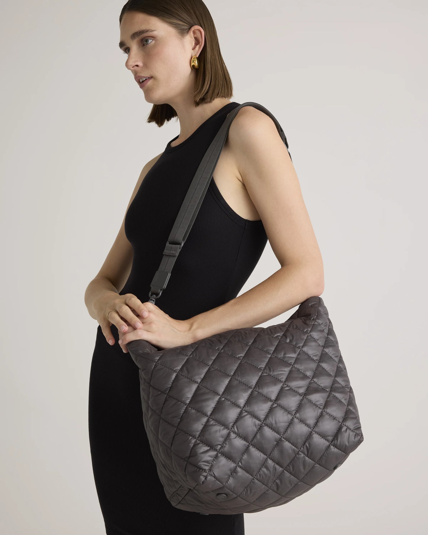 Transit Quilted Carry-All Tote - One Size / Porcelain Blue
