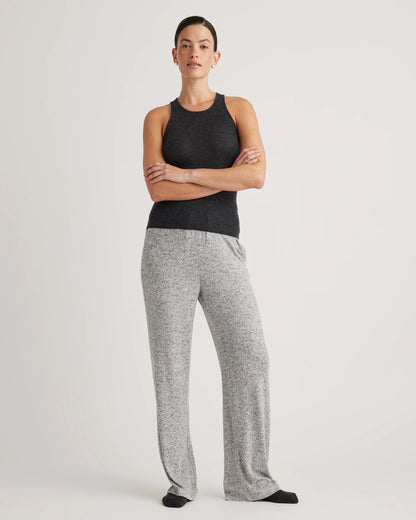 Brushed Lounge Straight Leg Pant - XS / Heather Grey