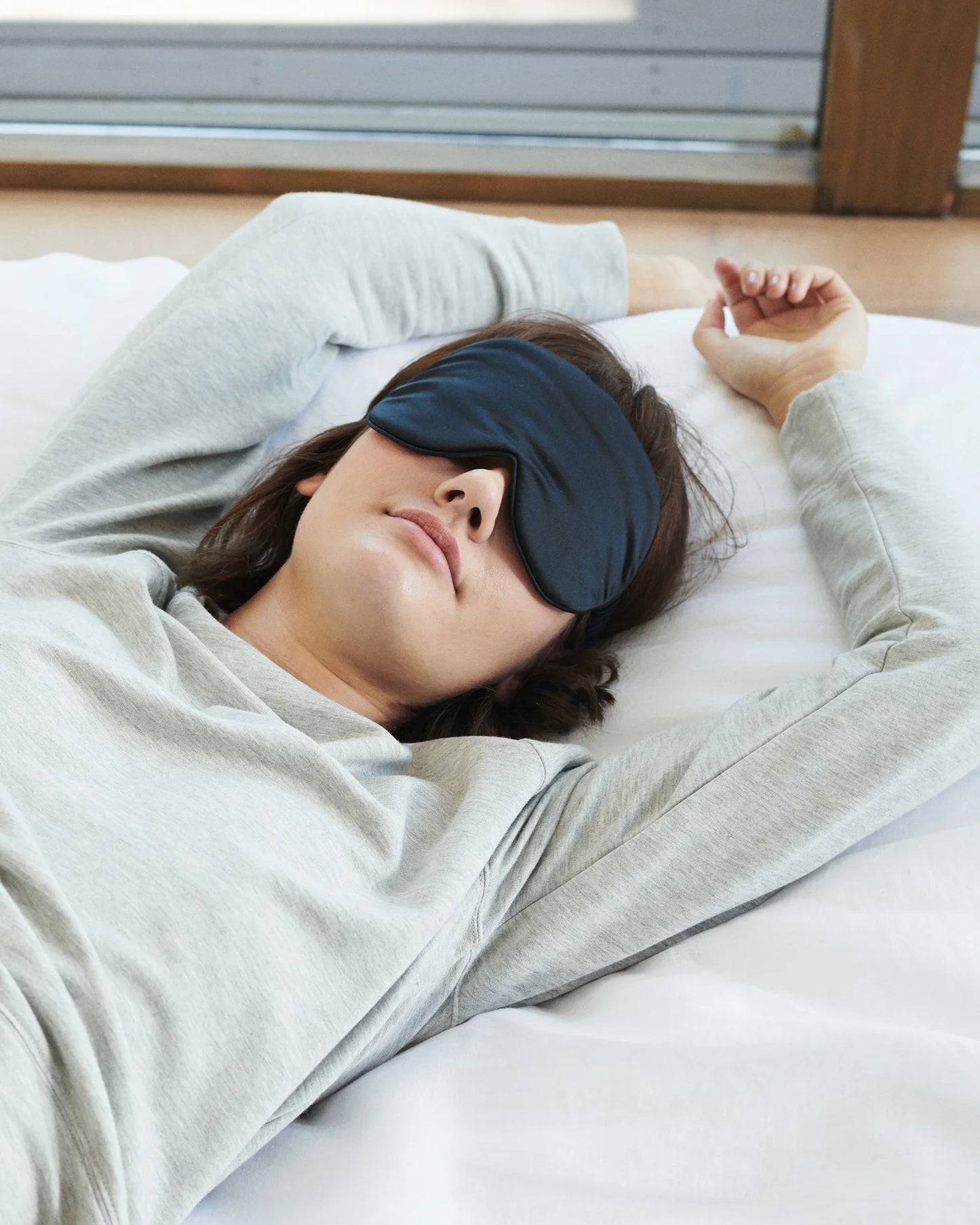 Mulberry Silk Beauty Sleep Mask - One Size / Soft Pink