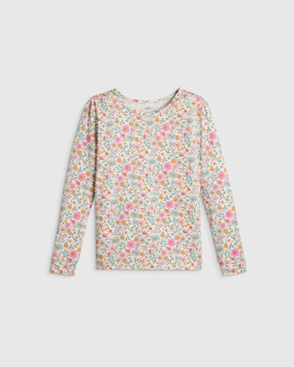 Bamboo Long Sleeve and Pant Pajama Set - 2T / Wildflower Dreams