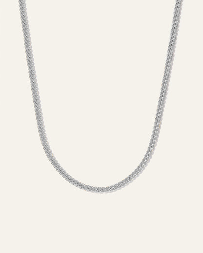 Cuban Curb Chain Necklace - 20" / Gold Vermeil