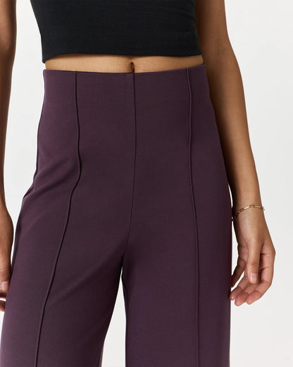Ultra-Stretch Ponte Super Wide Leg Pants - XS / Black