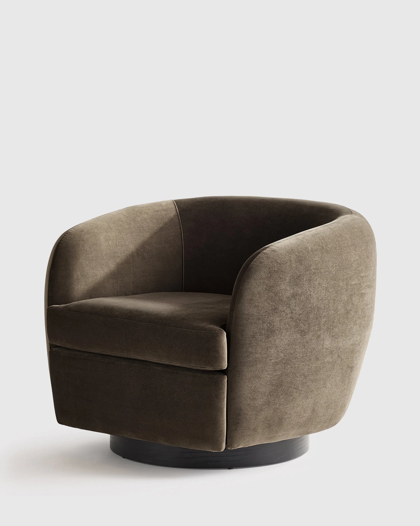 Performance Velvet Swivel Chair - One Size / Performance Velvet Taupe