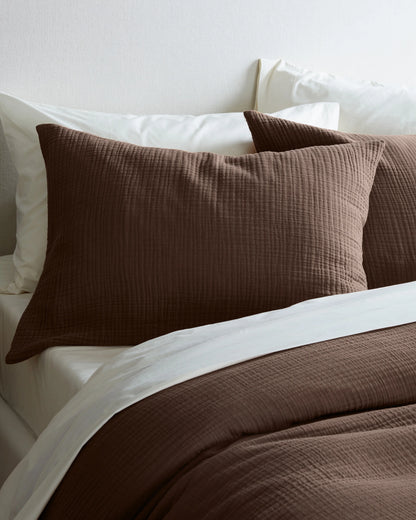 Organic Cotton Gauze Sham Set - Standard / Dried Sage