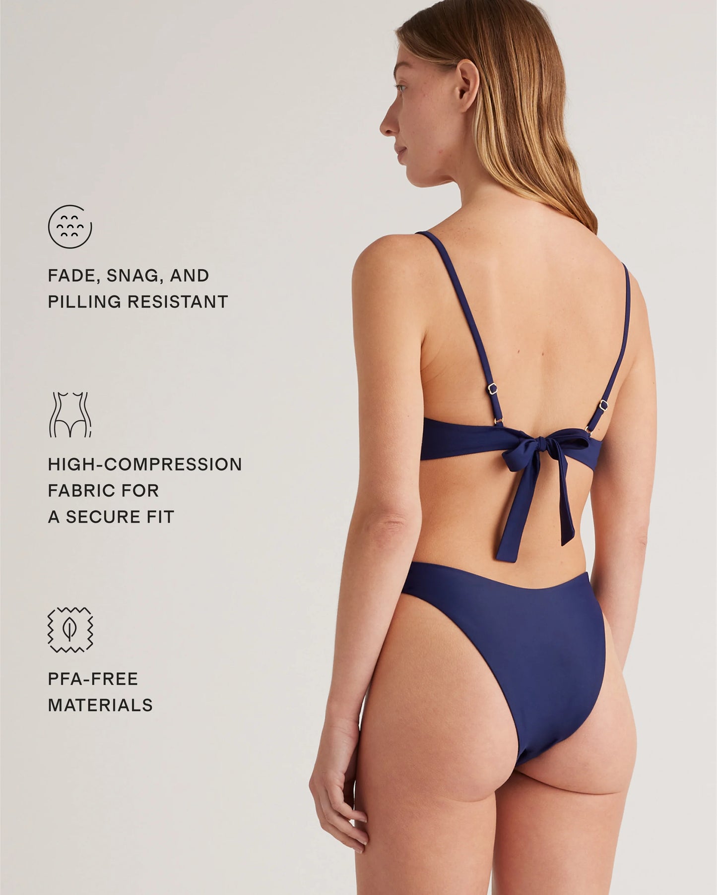 Italian High-Leg Bikini Bottom - XS / Mocha Midi Dot