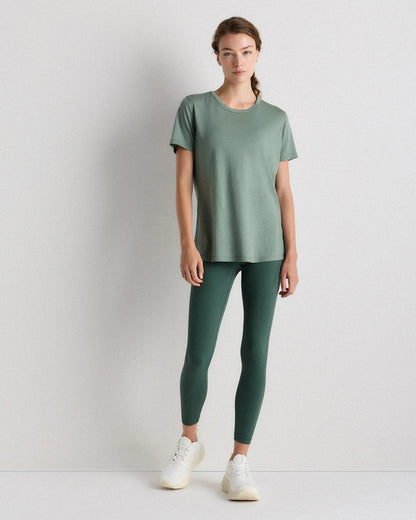 100% Merino Wool All-Season Base Layer Tee - XS / Sea Spray Green