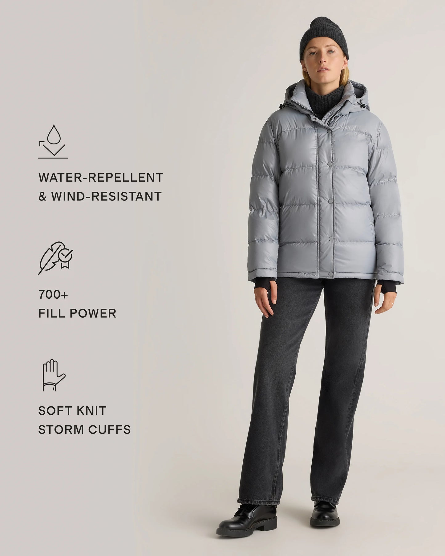 Responsible Down Puffer Jacket - XS / Sea Spray Green