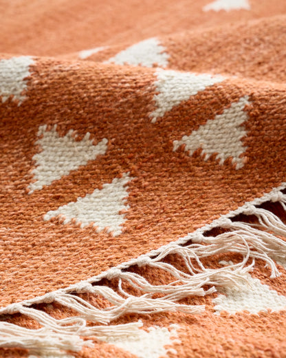 Shay Wool Kilim Rug - 3' x 5' / Brick