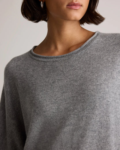 Mongolian Cashmere Batwing Sweater - S/M / Black