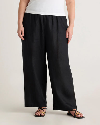 100% European Linen Pants - 1X / Bayberry Olive
