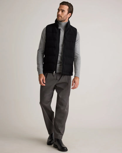 Mongolian Cashmere Puffer Vest - S / True Navy
