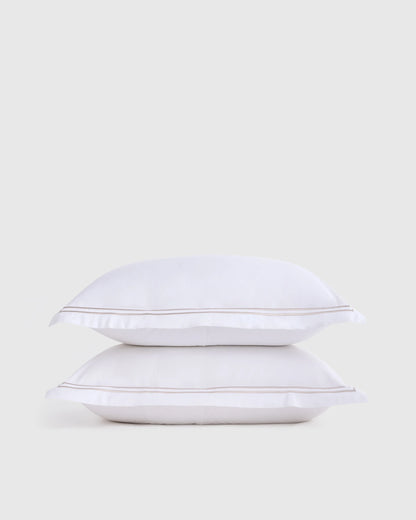 Organic Crisp Percale Sham Set - Standard / White