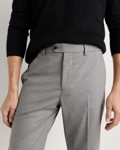 Stretch Wool Dress Pants - Slim - 30X30 / Grey Melange