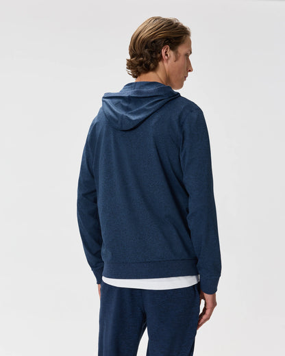 Flowknit Performance Full-Zip Chest Pocket Hoodie - XS / Heather Deep Navy