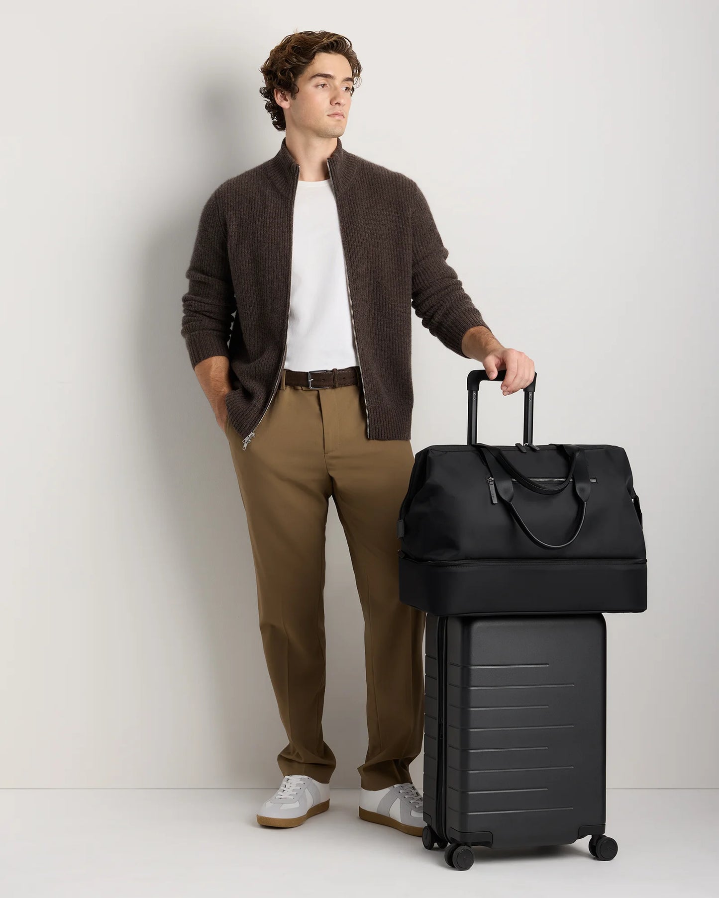 Voyage Nylon Dual Compartment Weekender - One Size / Black