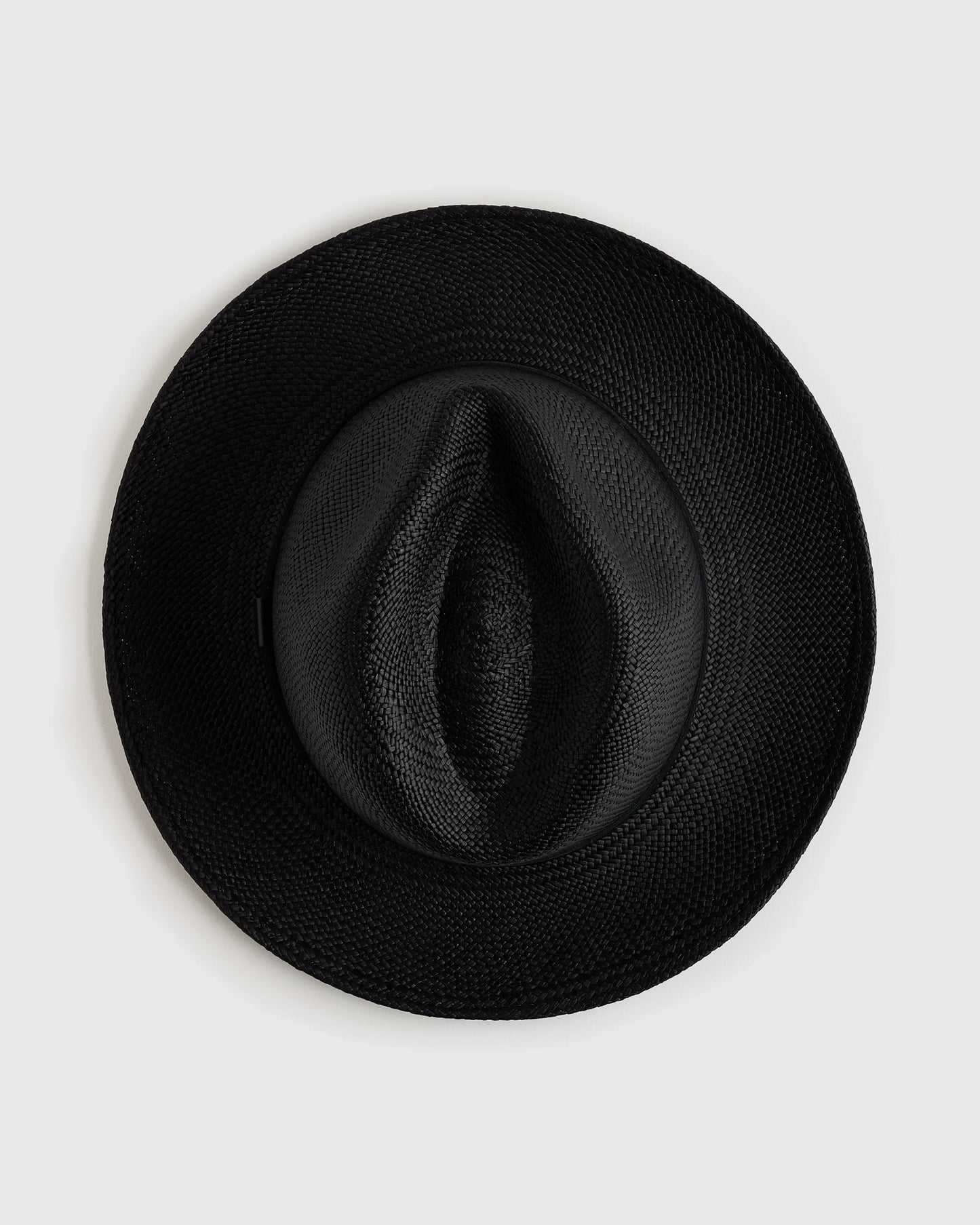 Toquilla Straw Panama Hat - S / Black