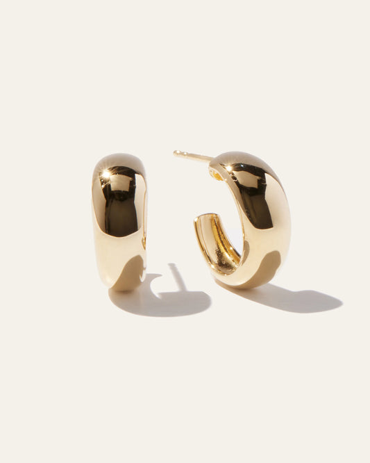 Chunky Hoops - One Size / Gold Vermeil