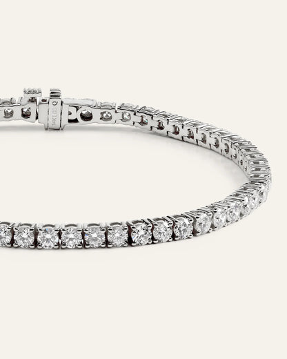 14K Gold Lab Grown Diamond Tennis Bracelet - 5ctw - 6.5" / Yellow Gold