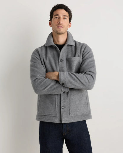 Wool Cashmere Chore Jacket - S / Black