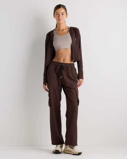 Performance Tech Cargo Mid-Rise Pants - XS / Black