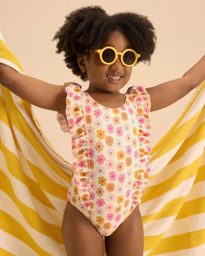 Ruffle One Piece Swimsuit - 2T / Soft Ditsy Floral
