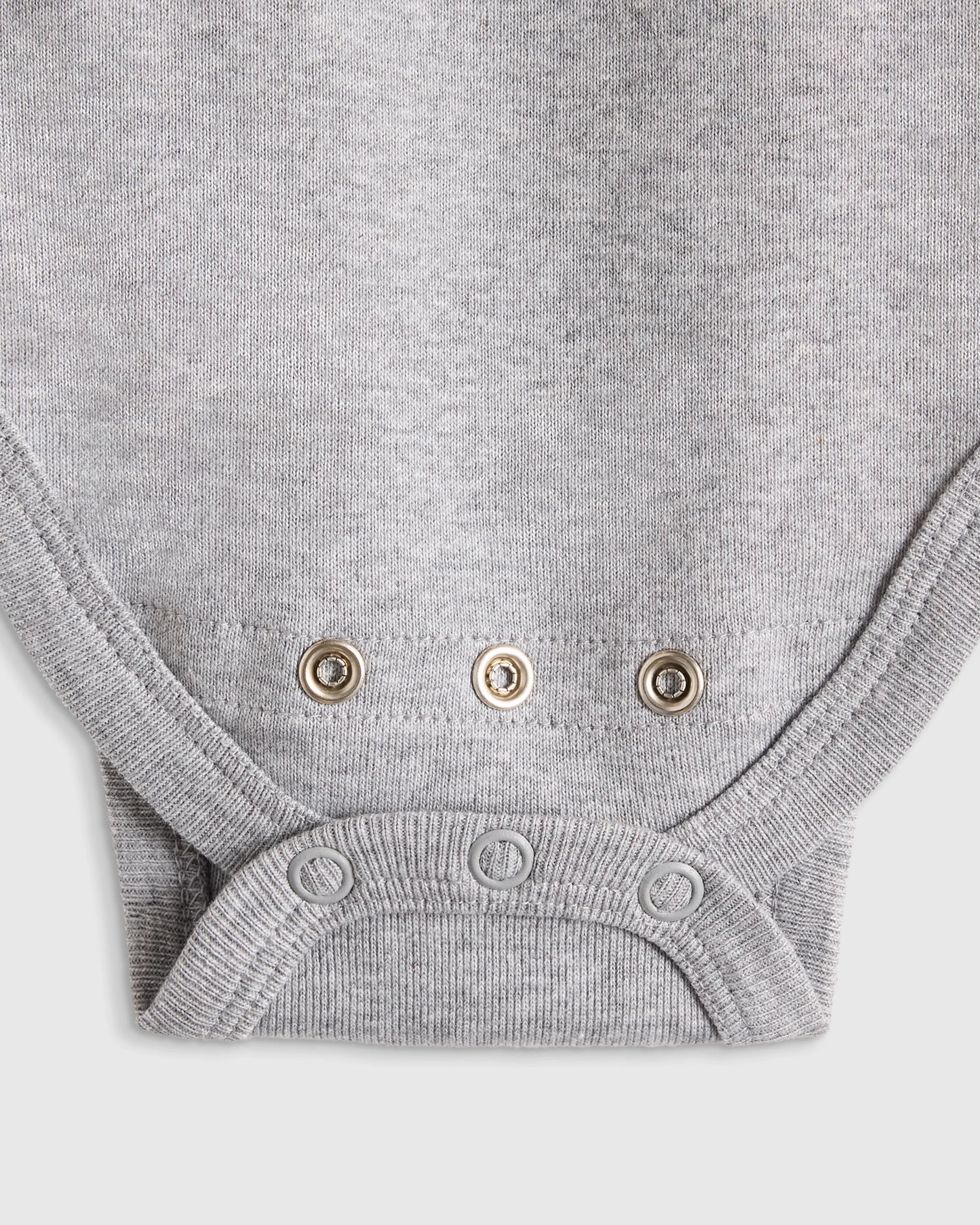 100% Organic Cotton Long Sleeve Bodysuit - 0-3M / Safari