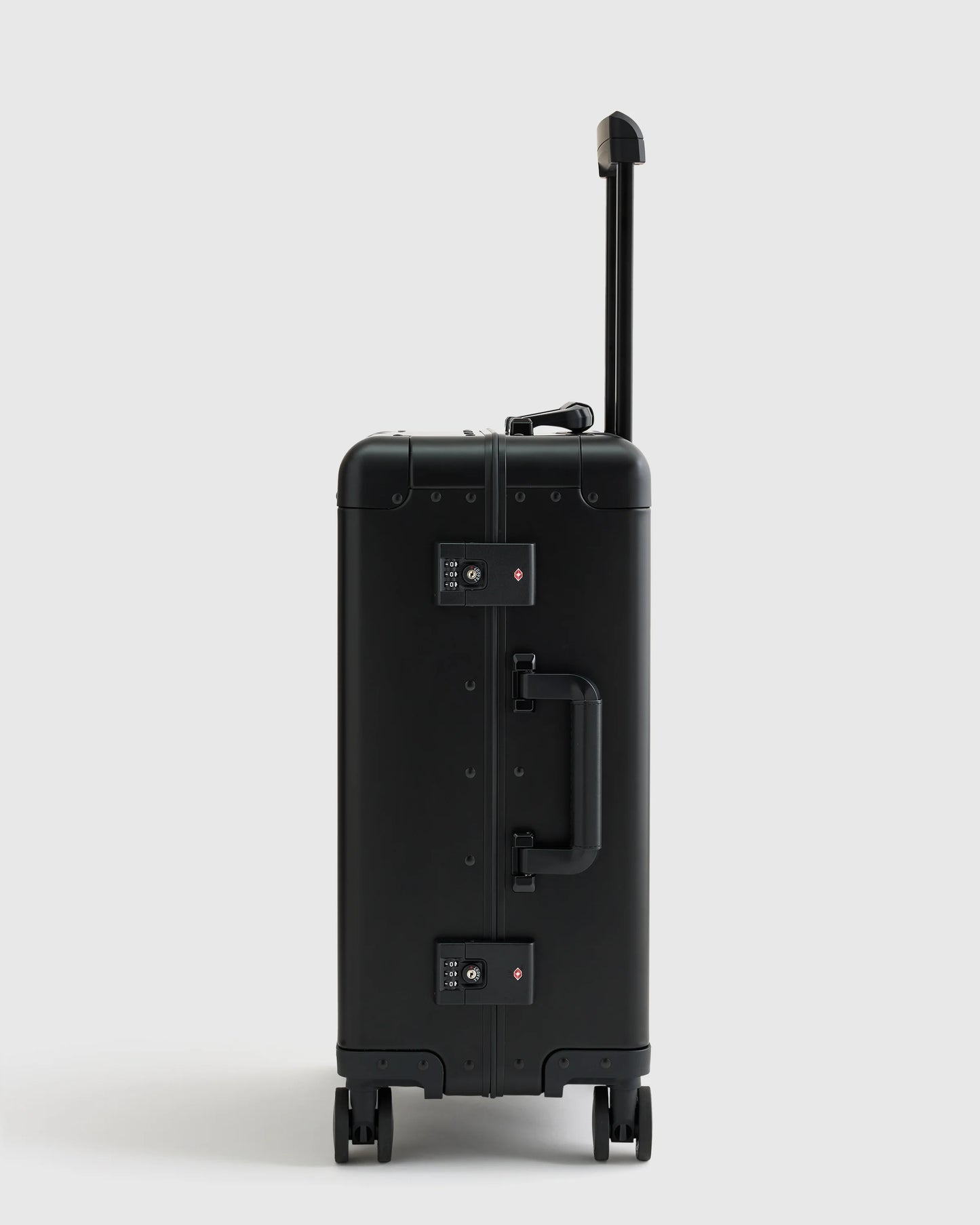 Aluminum Carry-On Suitcase - One Size / Black