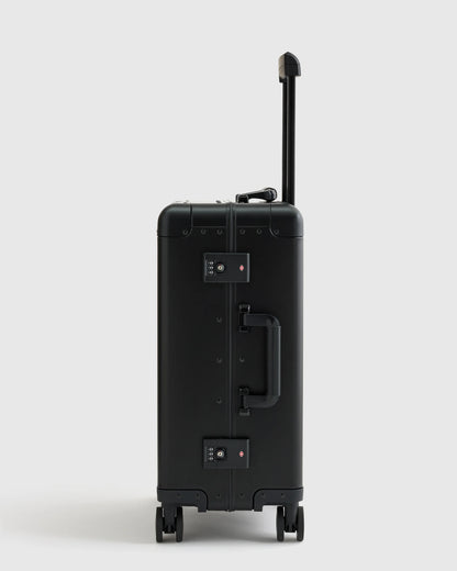Aluminum Carry-On Suitcase - One Size / Black