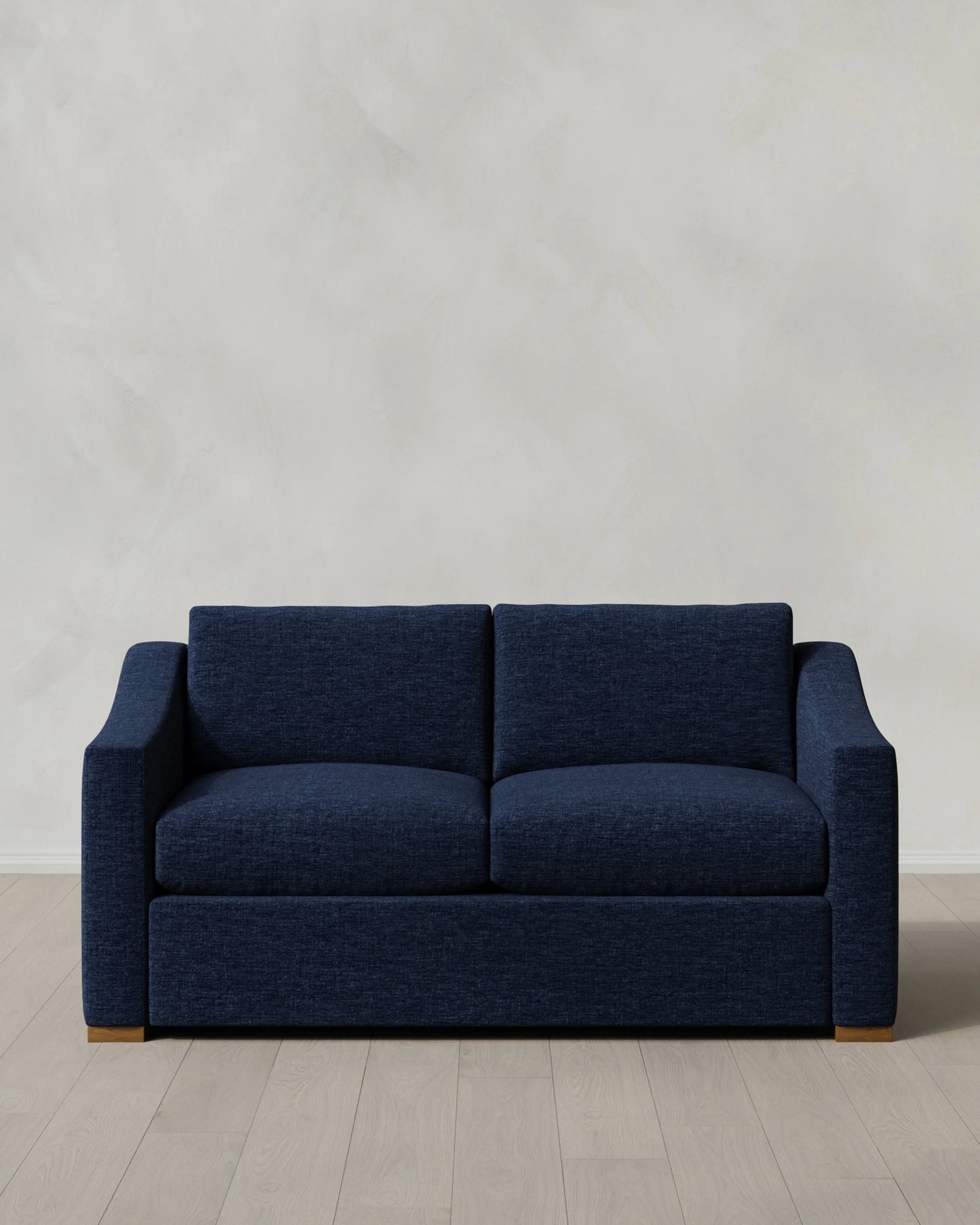 Hollis Slope Arm Sofa in Performance Chenille Linen Blend - 72" / Snow