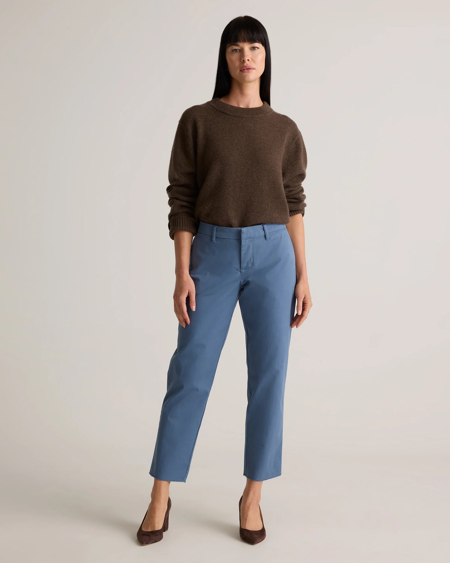 Organic Stretch Cotton Chino Pants - 0 / Black