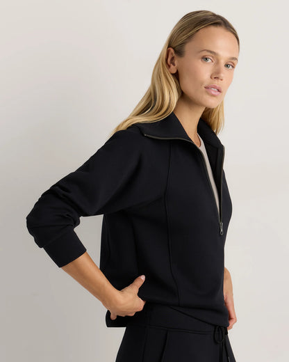 CloudComfort Half Zip Sweatshirt - XS / Pebble Beige