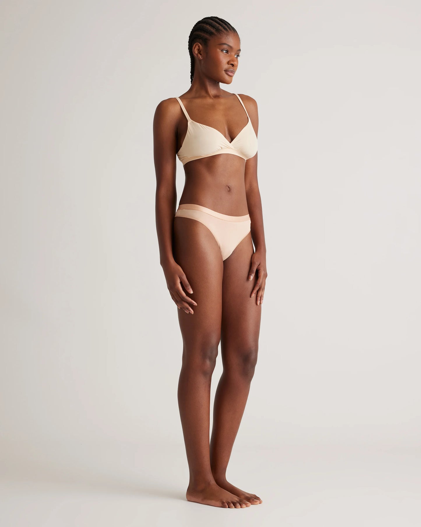 Micromodal Thong (6-pack) - XS / Warm Sand